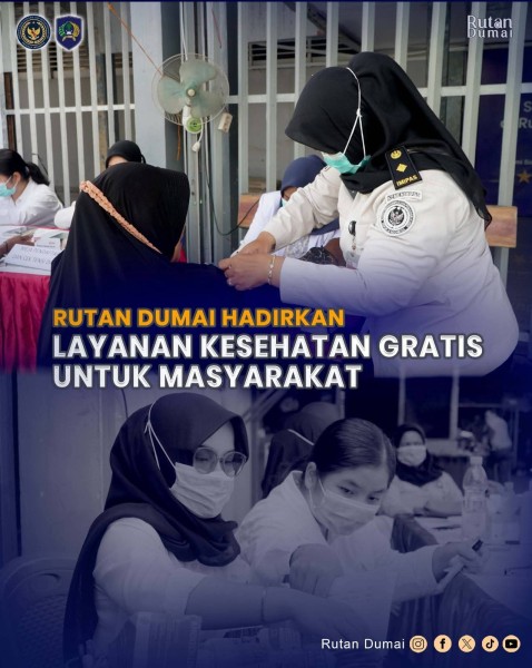 Dalam Rangka Hari Bhakti Pemasyarakatan, Rutan Dumai Hadirkan Kesehatan Gratis