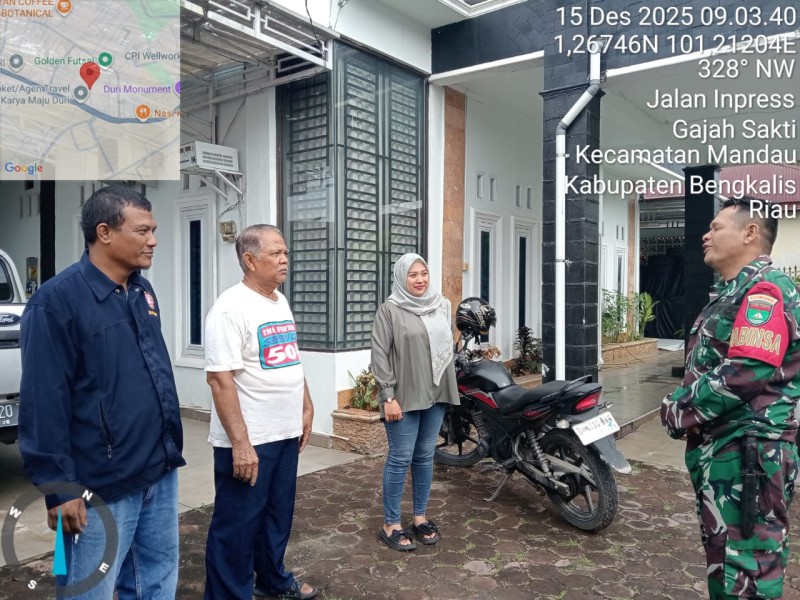 Babinsa Serda Z. Panjaitan Berikan Penyuluhan Pancasila Kepada Warga Keluraham Gajah Sakti, Mandau