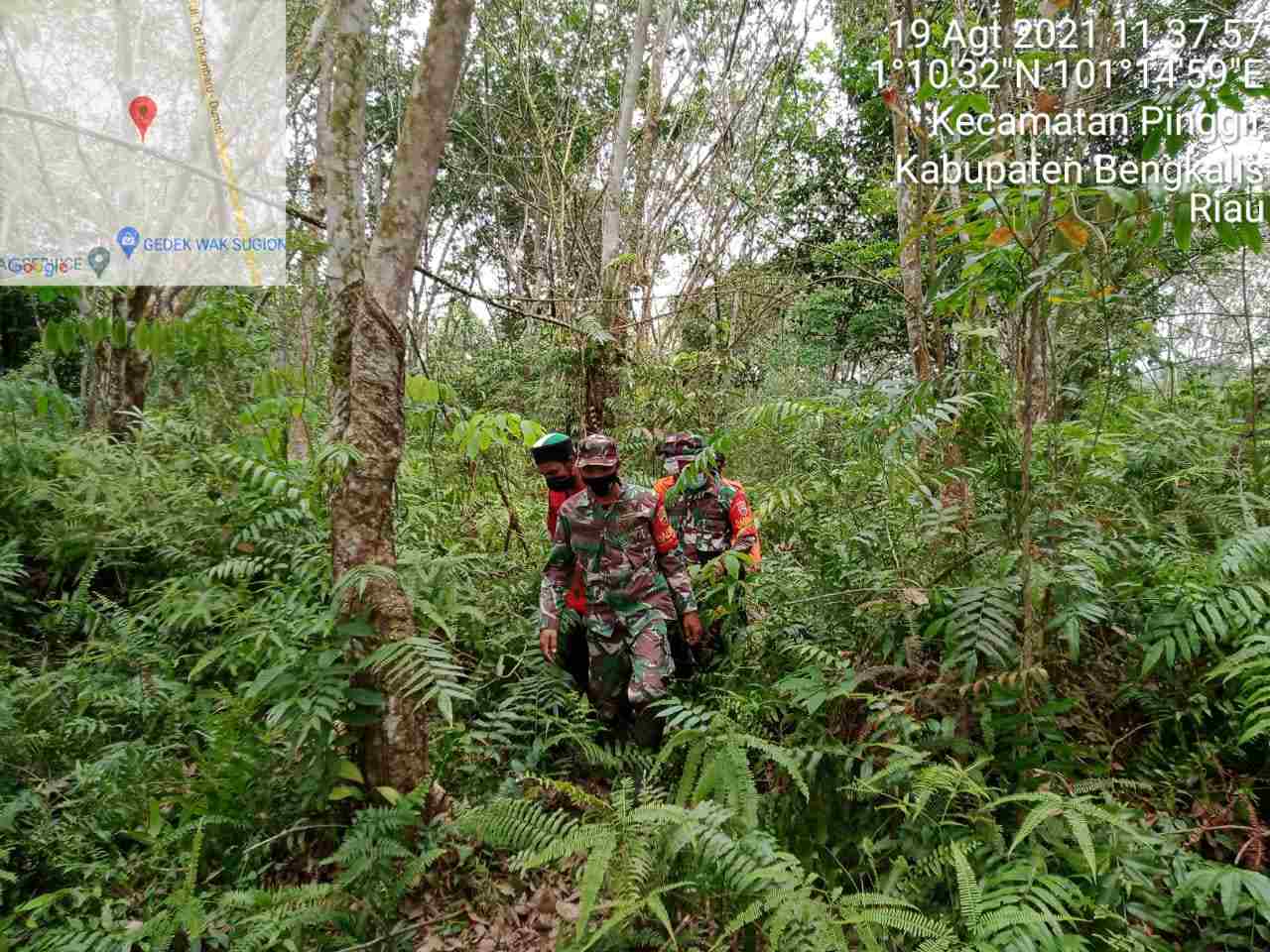 Serma Suprapto Patroli Hot Spot di Desa Pinggir hingga ke Desa Buluh Apo