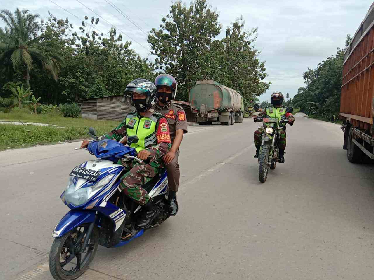 Serda S. Handoko, Satpol PP Batsol Patroli Jelang Pemilukada Bengkalis di Boncah Mahang