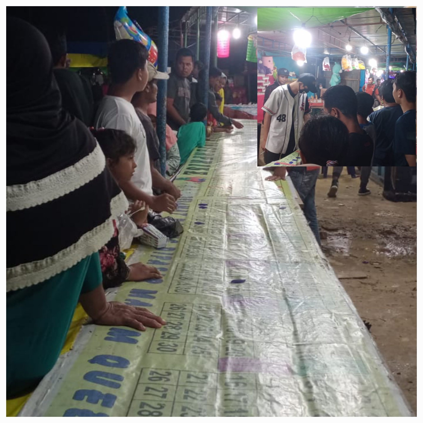 Diduga Pasar Malam Dilapangan Simpang Rangau, Pematang Pudu Ada Perjudian