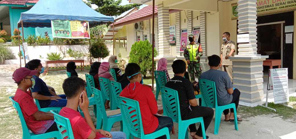 Sosialisasi Pencegahan Covid, Serda M. Fikri Berpesan Selalu Jaga Kesehatan