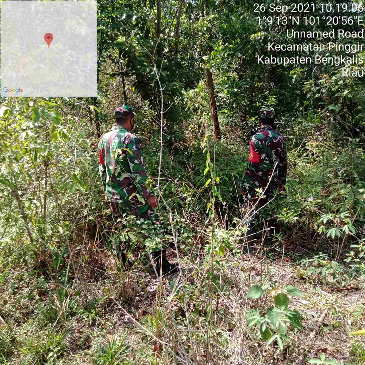 Desa Semunai Menjadi Target Patroli Hotspot Oleh Serma Suprapto dan Serda Paino