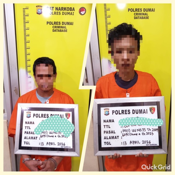 Diduga Pengedar Di Pelintung Berhasil Diborgol Polres Dumai