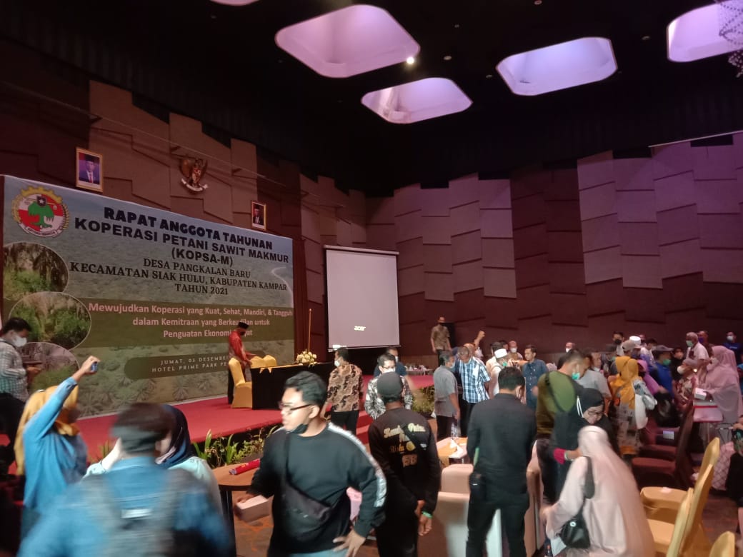 Rapat Tahunan Koperasi Sawit Makmur di Pekanbaru Dibubarkan Polisi
