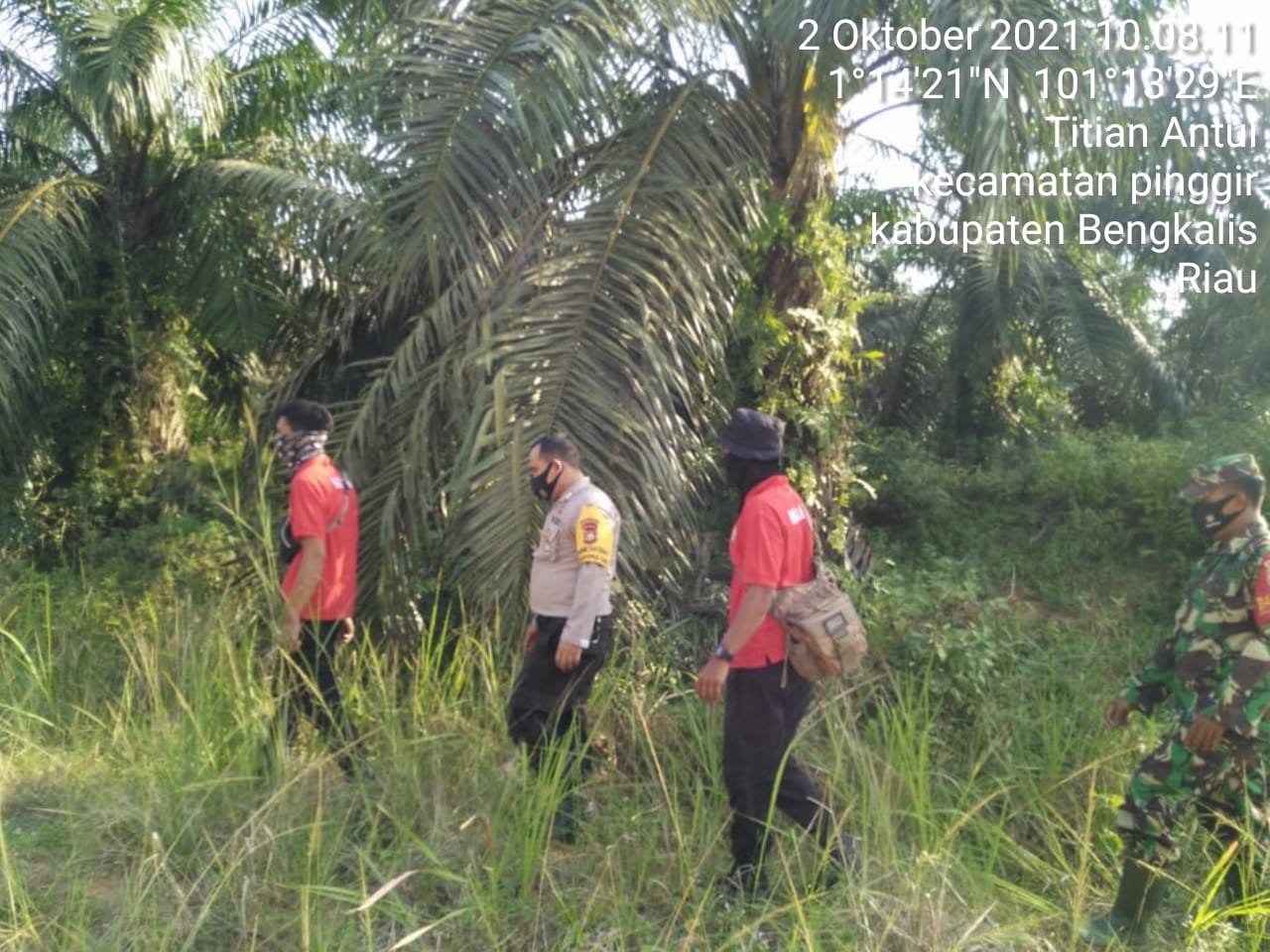 Kelurahan Titian Antui Menjadi Target Patroli Hotspot Oleh Babinsa Serka Ristiyo
