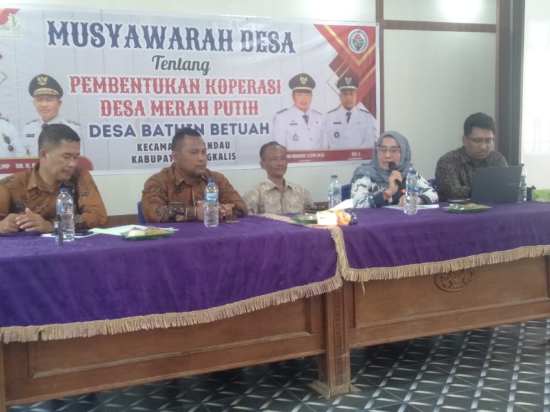 Camat Mandau Berikan Pendamping Maksimal, 100% Desa dan Kelurahan Dapatkan Akta Pendirian Koperasi Desa/Kelurahan Merah Putih
