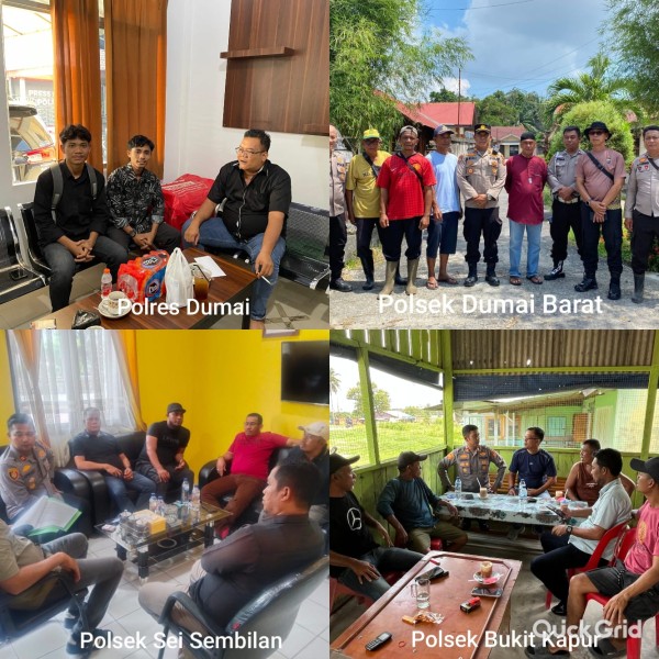 Jaga Stabilitas Keamanan, Para Kapolsek se Kota Dumai Lakukan Silaturahmi