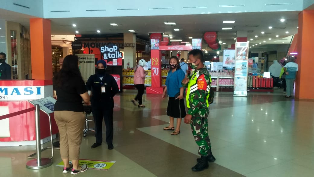 Serka N. Saragih Himbau Wajib Masker dan Protkes di Mall Mandau City