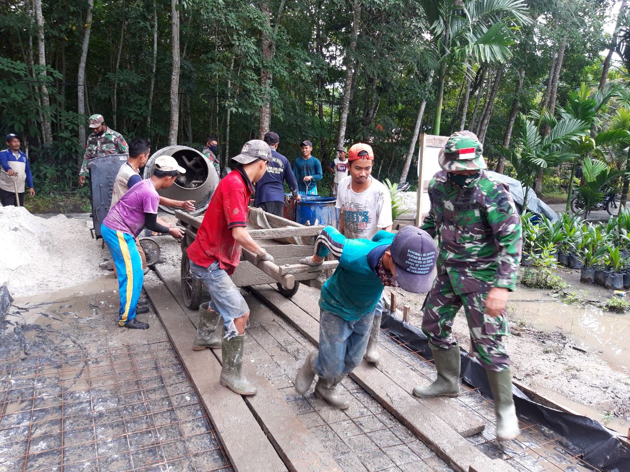 Program TMMD Wujudkan Mimpi Warga Desa Temiang