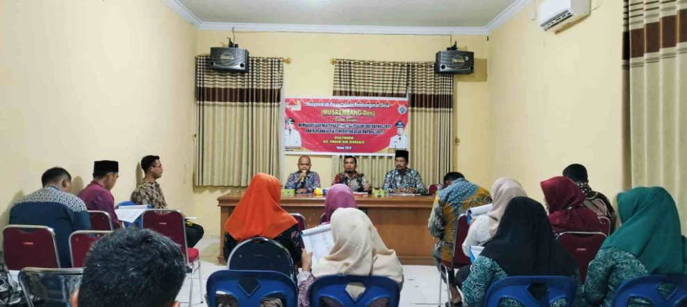 Pemdes Pinggir Gelar Musrembang Bahas dan Sepakati DU RKPDes 2026 serta RKPDes 2025, Dihadiri Camat Pinggir