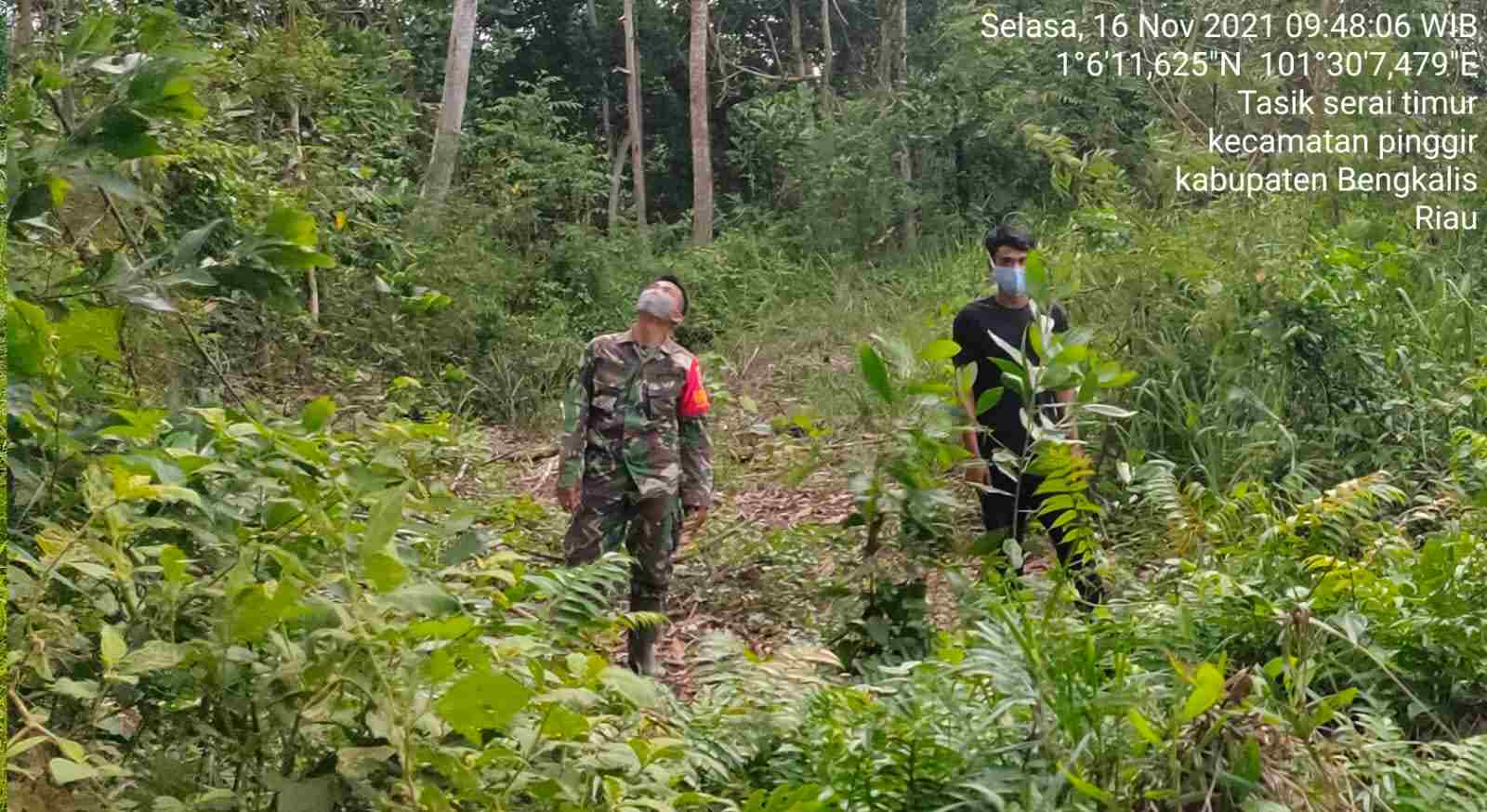 Serda M. Fikri Laksanakan Patroli Karhutla di 2 Desa Kecamatan Talang Muandau