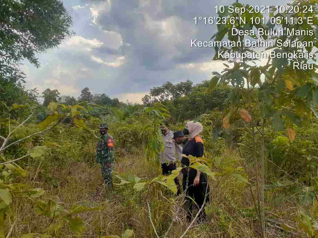 Serka Agusliadi Patroli Hotspot di Desa Petani Kecamatan Bathin Solapan