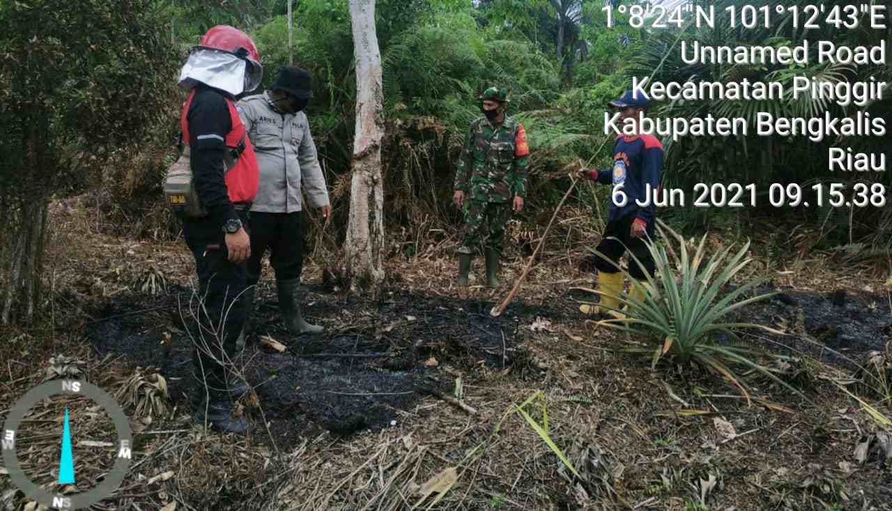 Serda A. Junaidi Patroli Titik Hot Spot di Desa Buluh Apo Hingga Desa Pinggir