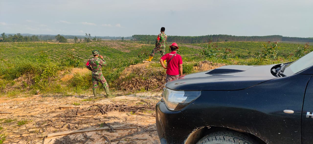 Serda P. Sinaga, Patroli Karhutla di Desa Tasik Serai Timur dan Desa Melibur