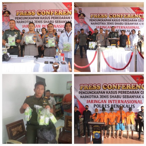 Pangdam I/BB Apresiasi Kodim 0303/Bengkalis Gagalkan Pengiriman Sabu-sabu Seberat (±) 4 Kg