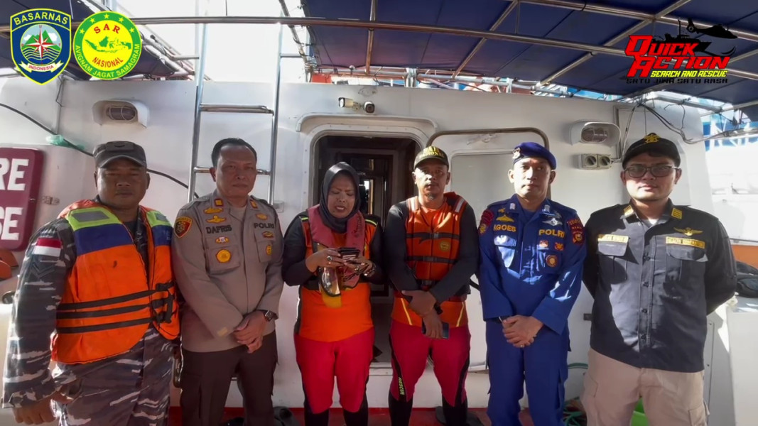 Alami Kebocoran Kapal, Basarnas Dumai Selamatkan 3 Orang Warga Tanjung Balai di Perairan Bengkalis