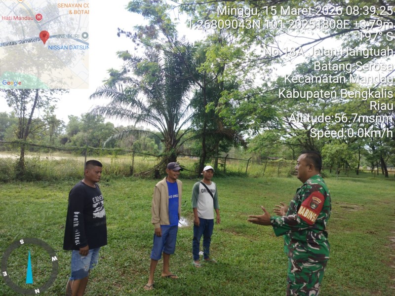 Babinsa Serma Agus Wp Berikan Penyuluhan Pancasila Kepada Warga Kelurahan Gajah Sakti, Mandau