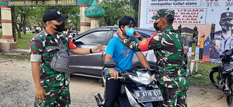 Pelda Armen, Koptu Ml. Silaban dan Kopda Dedi Swarman Protkes di Jalan Astrib Simpang Rangau