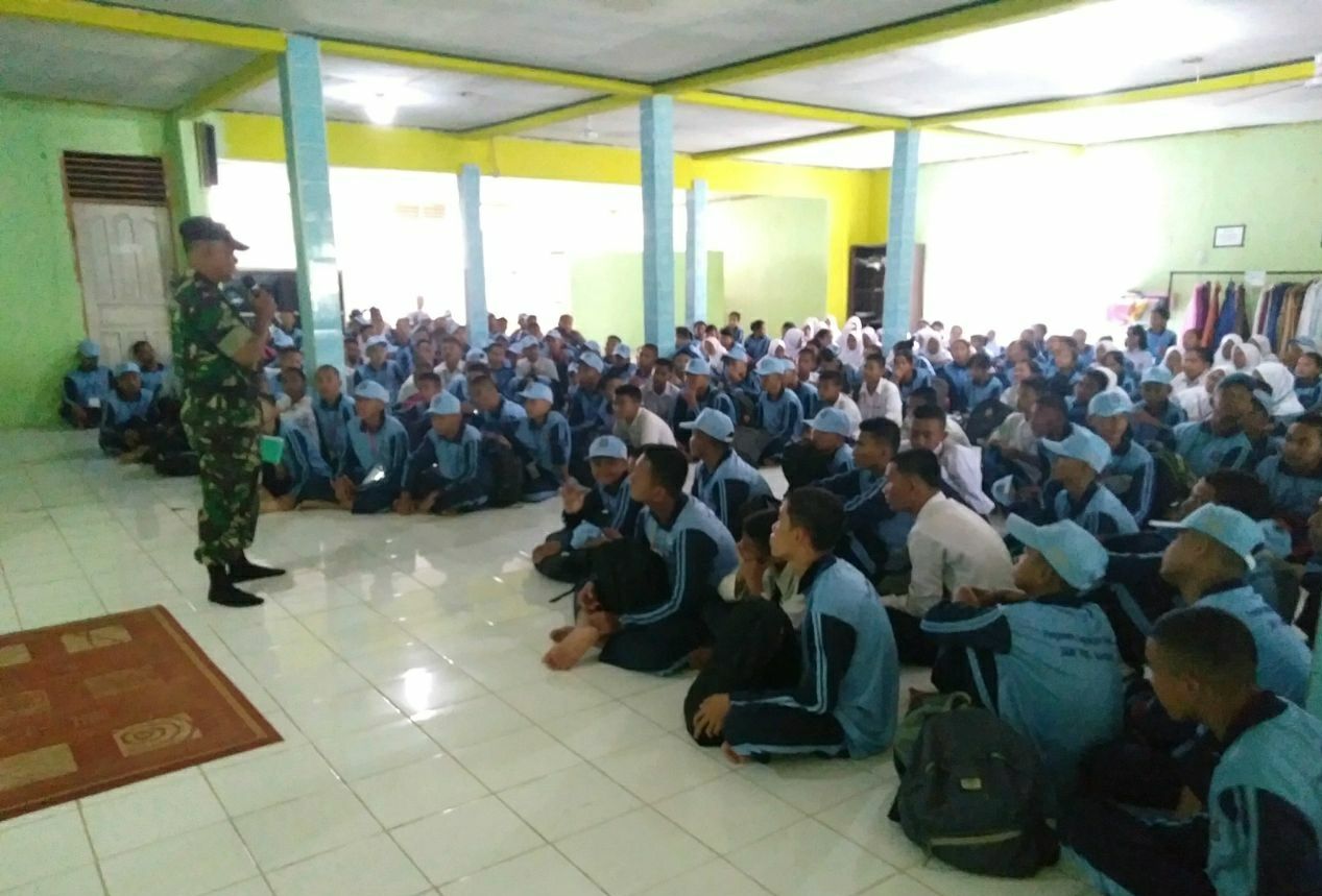 Bati Tuud Koramil 09/Lgm, Dengan Materi Belneg Diharapkan Pemuda Handal Di Bidangnya