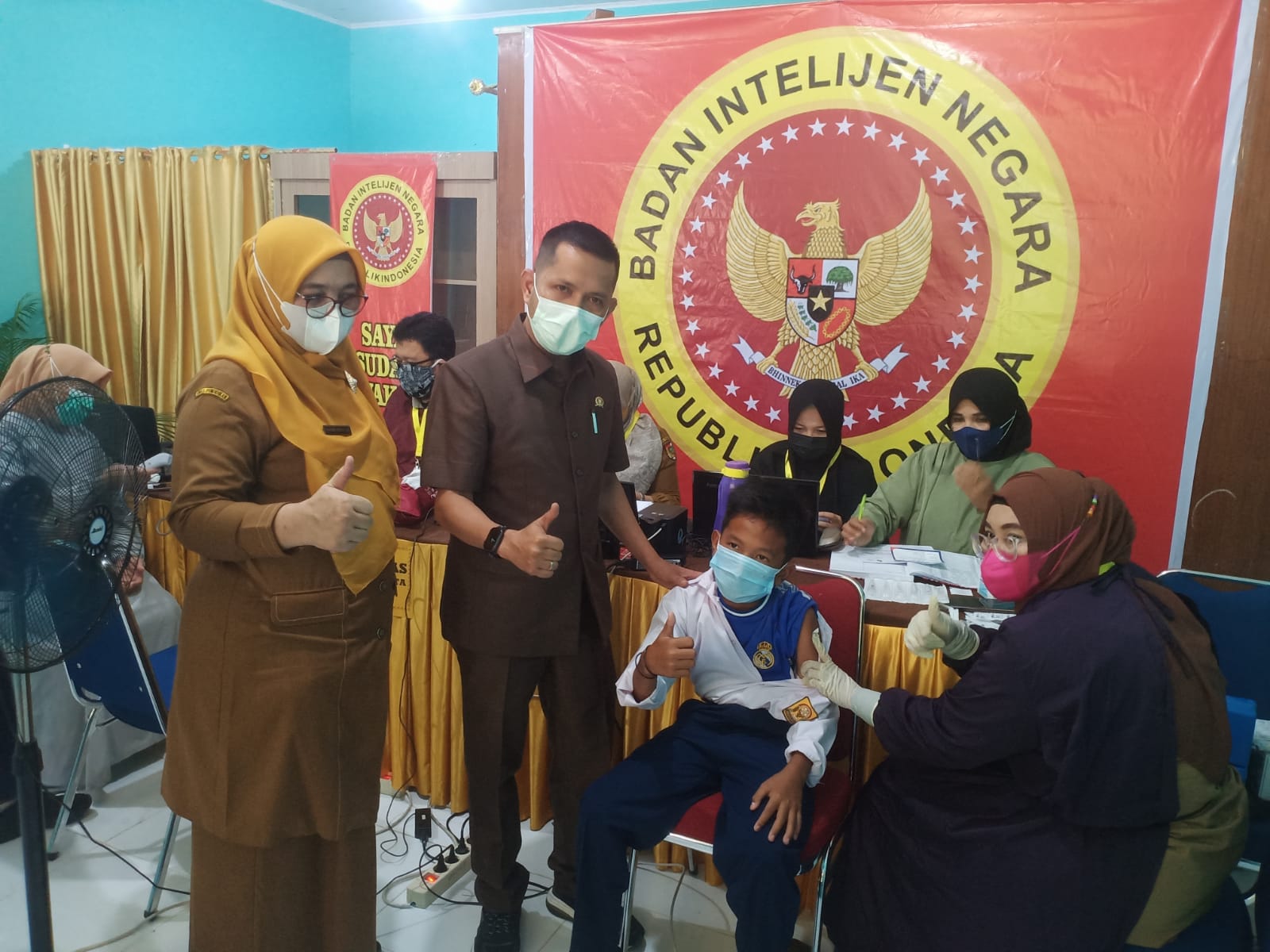 Ketua DPRD Pekanbaru Hadiri kegiatan Vaksinasi Yang Digelar BIN