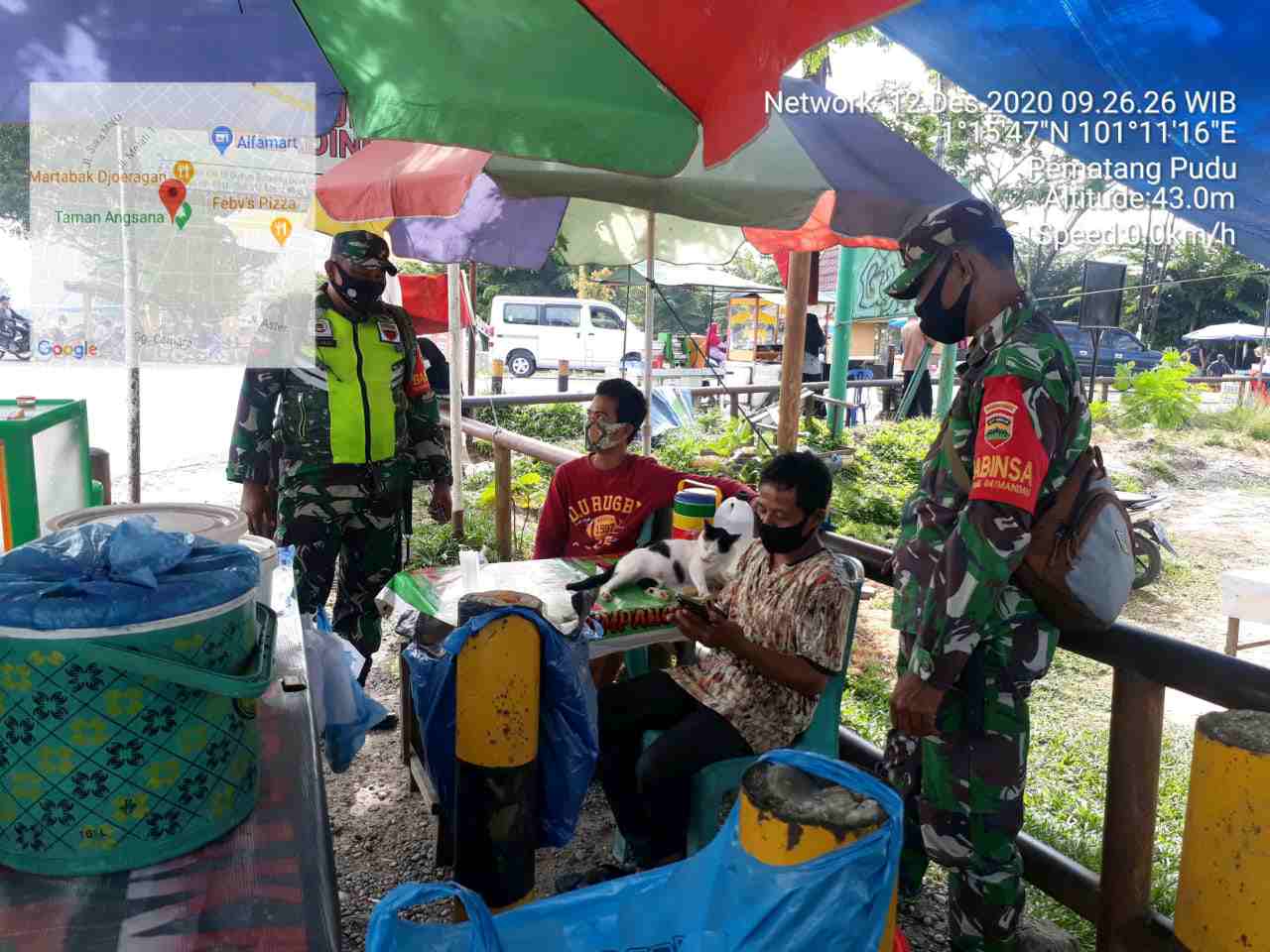 Serma Armen Anggota Koramil 04/Mandau Sosialisasi Karhutla di Pematang Pudu