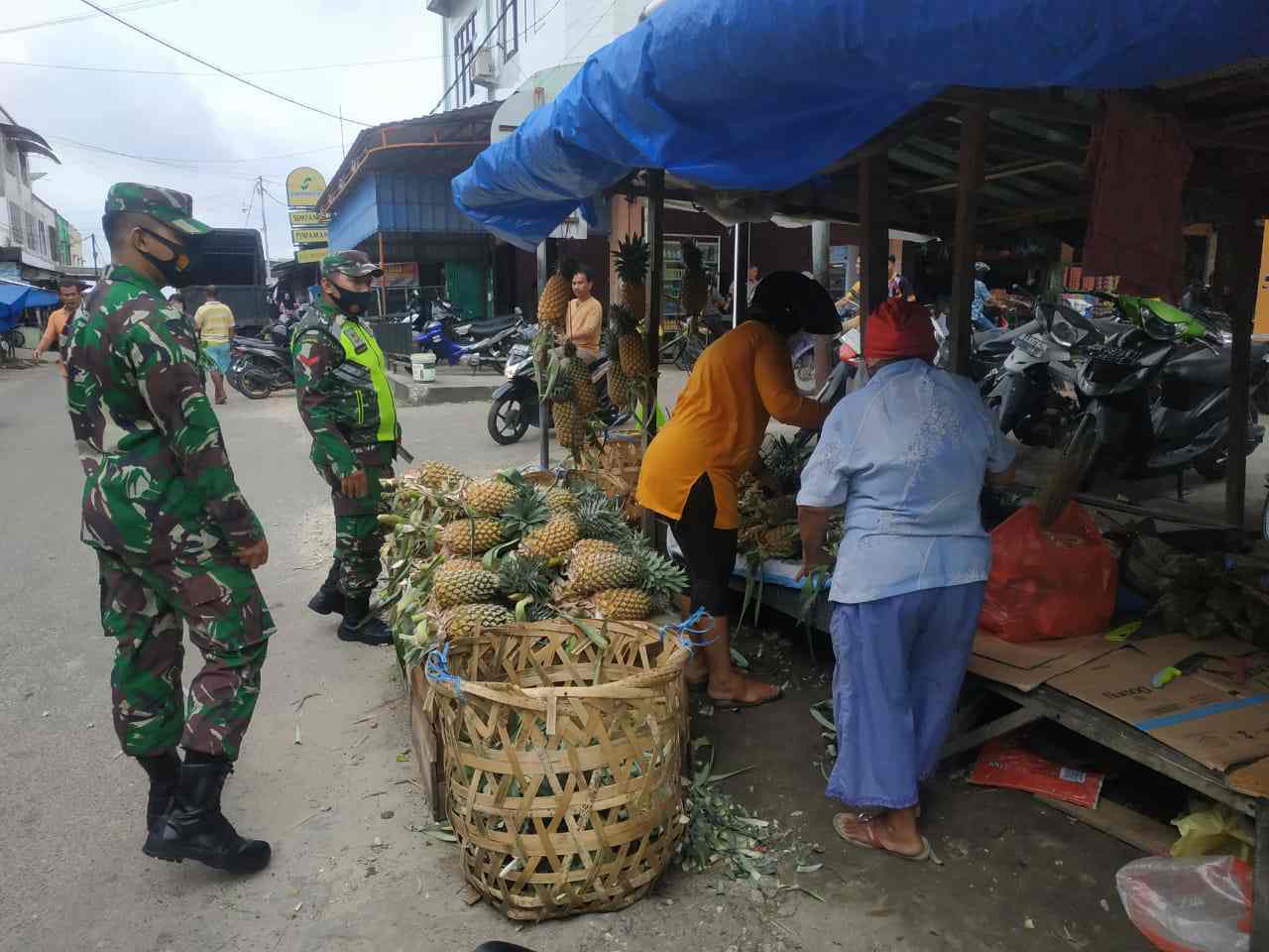 Serda Robbi Laksanakan Protkes di Pasar Tradisional Duri