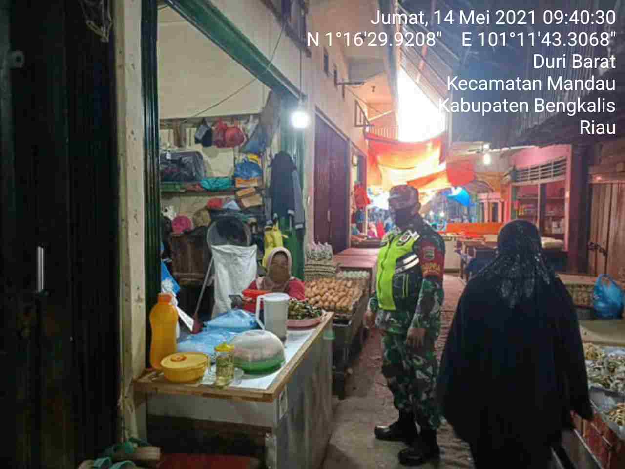 Serka TR. Lase Himbau Pengunjung Pasar Dewi Sartika Mandau