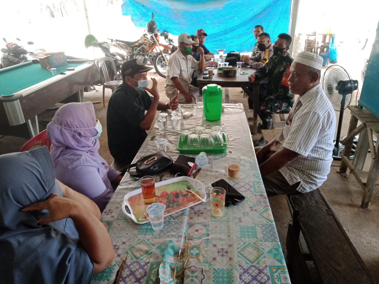Serma Suprapto Sosialisasi Karhutla di Desa Muara Basung