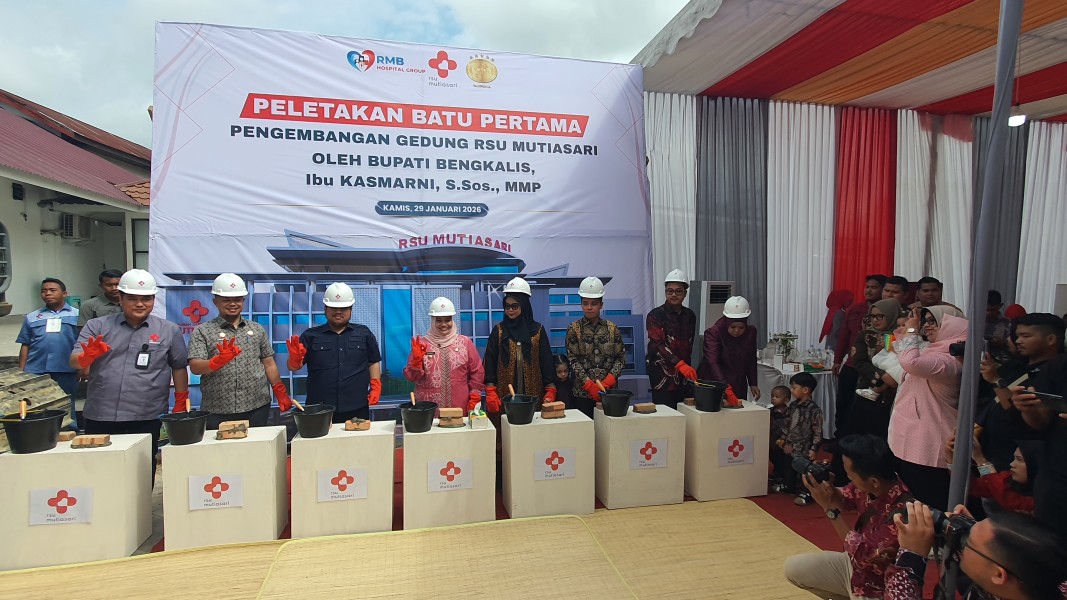 Dihadiri Oleh Bupati Bengkalis, RSU Mutia Sari Pengembangan Bangunan Fisik