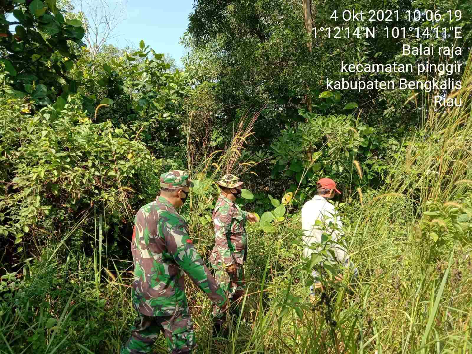 Balai Raja Menjadi Wilayah Patroli Hotspot Oleh Babinsa Serda P. Sinaga dan Koptu M. Silaban
