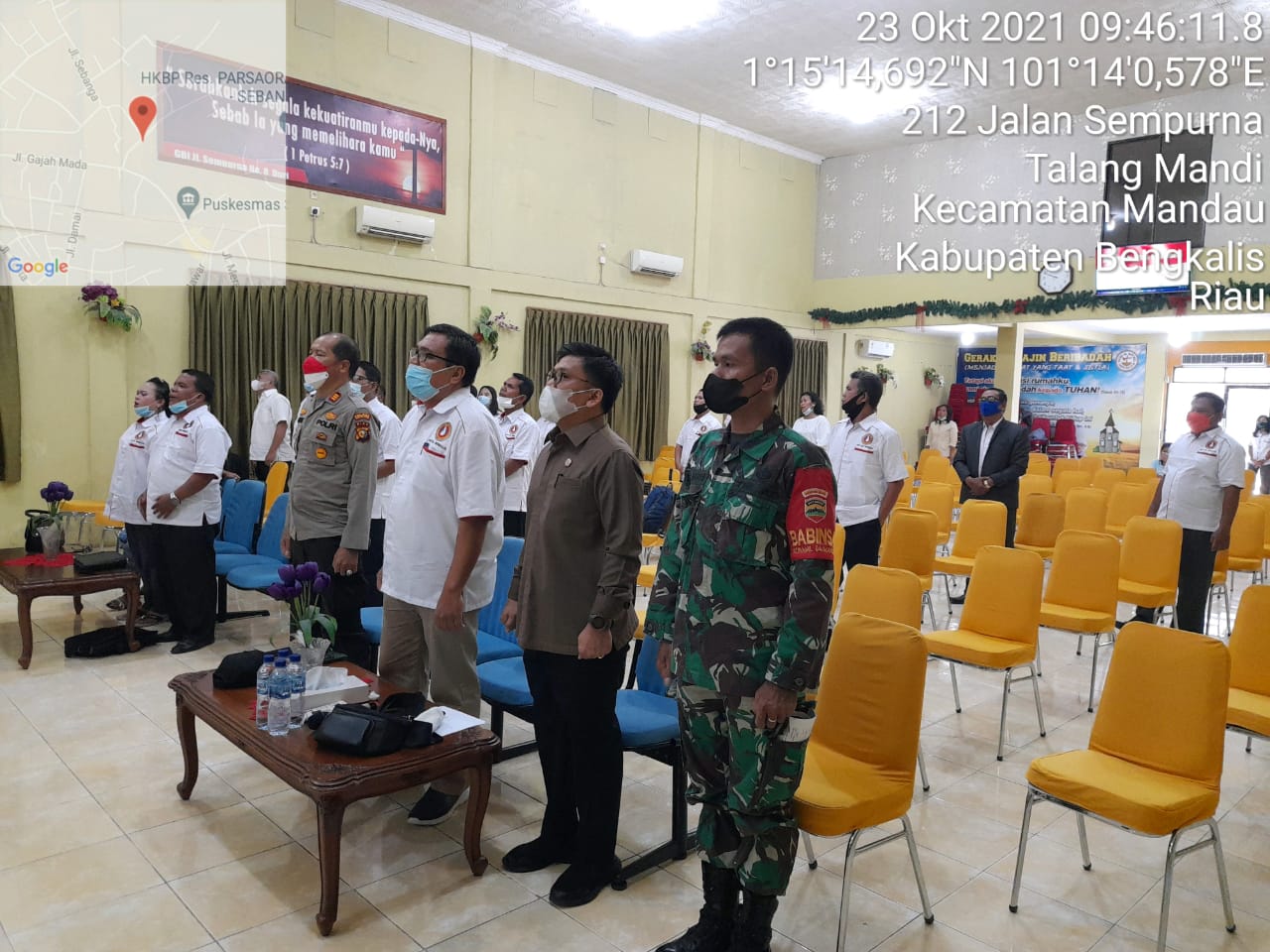 Sertu SDG. Barus Hadiri Peningkatan Wawasan Kebangsaan di Gereja PGPI Duri
