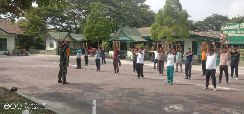 Babinsa Serka Junaidi, Berikan Penyuluhan Pancasila Kepada warga Kelurahan Batang Serosa, Mandau