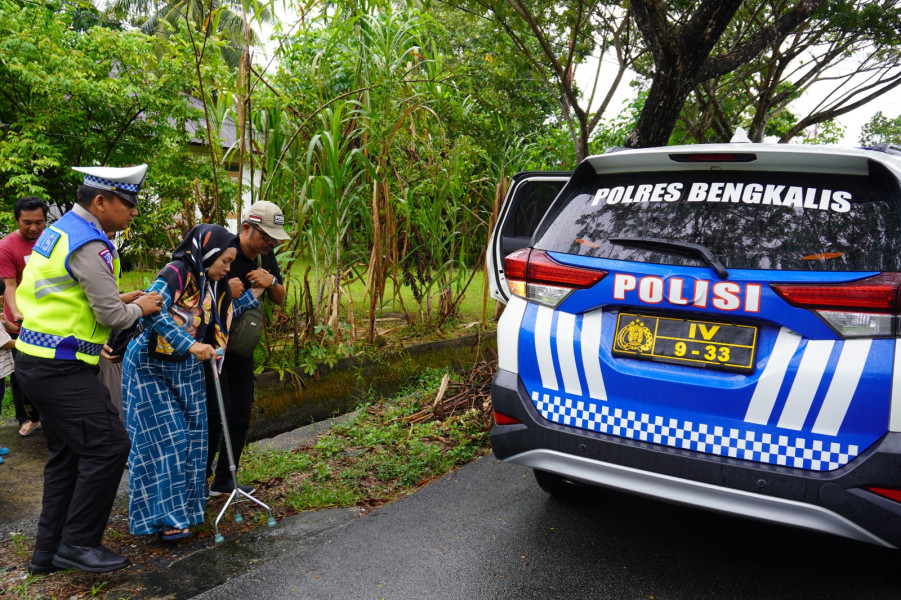 Satgas Kamseltibcarlantas Polres Bengkalis selalu prioritaskan keselamatan masyarakat saat OMB LK