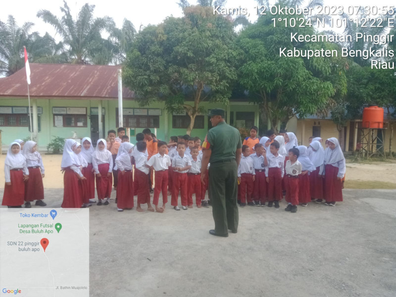 Serda Paino Berikan Komsos Pancasila Kepada Siswa SDN 20 Pinggir
