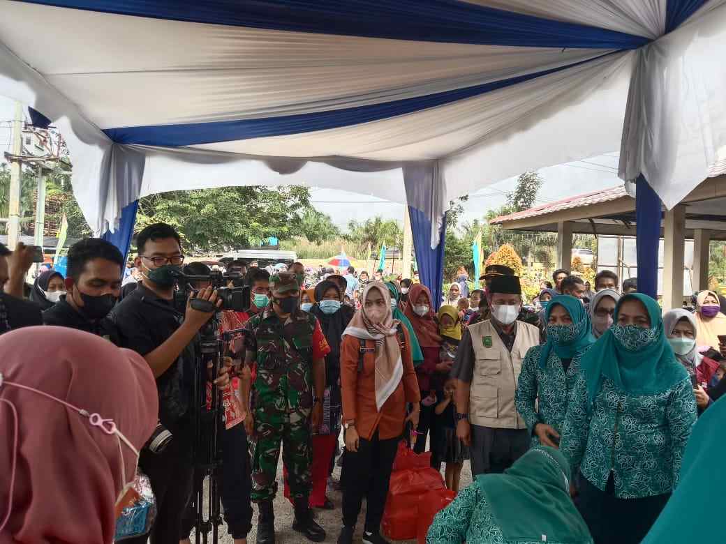 Danramil 03/Mandau Tinjau Serbuan 4 Titik Lokasi Vaksinasi di Mandau
