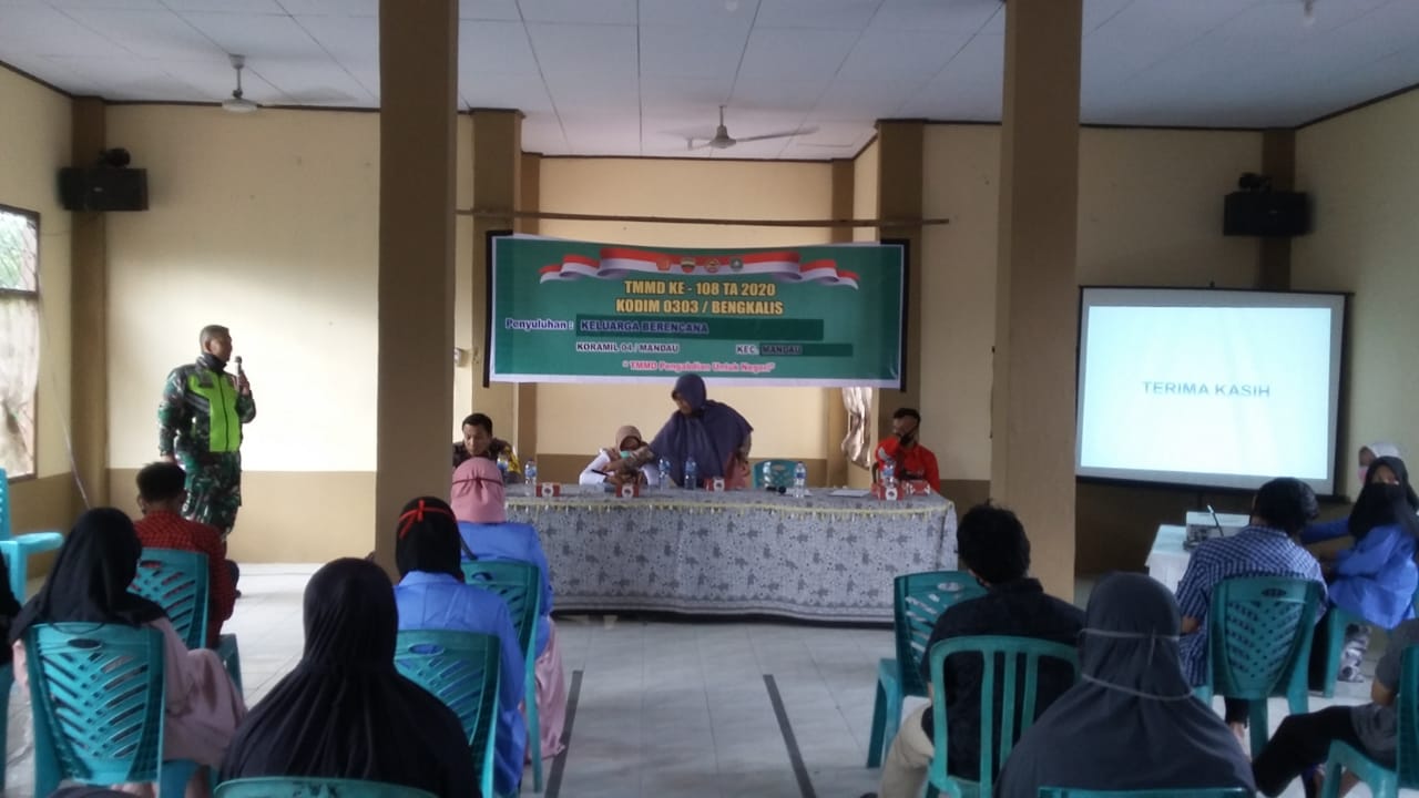 Sasaran Non Fisik Program TMMD ke 108 Kodim Bengkalis di Air Jamban.