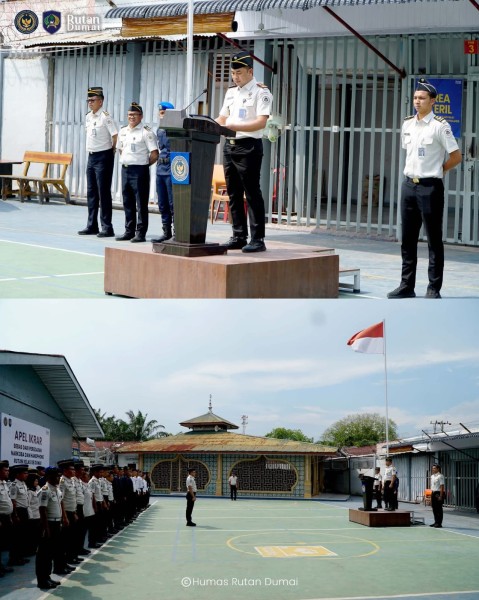 Rutan Dumai Gelar Apel Ikrar Antinarkoba dan Handphone Ilegal