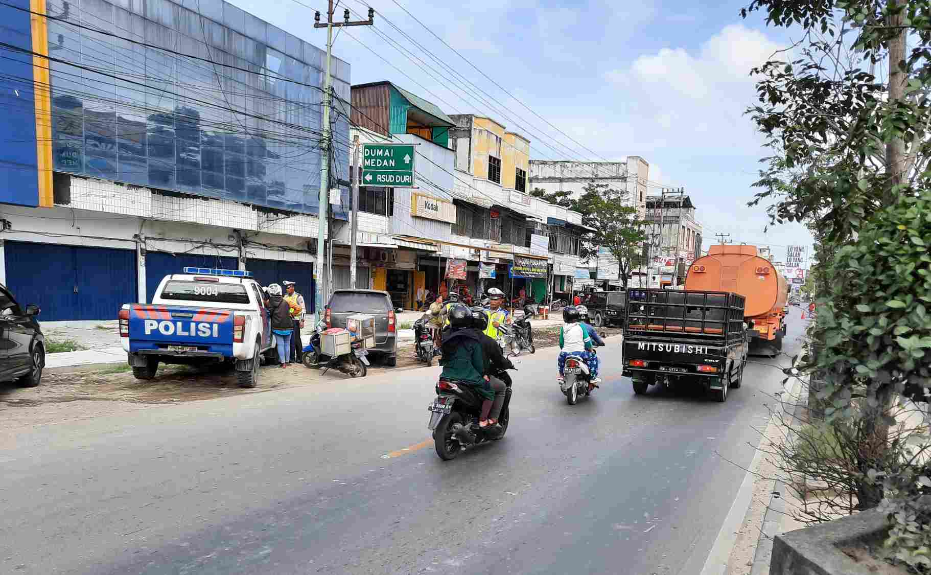 Lakukan Razia Terhadap Semua Jenis Kendaraan di Jalan Hang Tuah, Duri