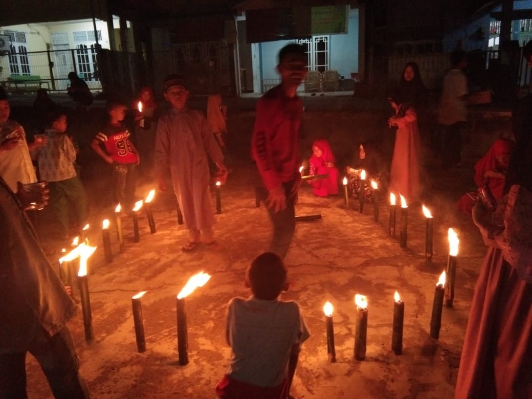 1 Muharram 1442 H, Jemaah Mesjid Rahmatullah Jalan Rokan Gelar Pawai Obor