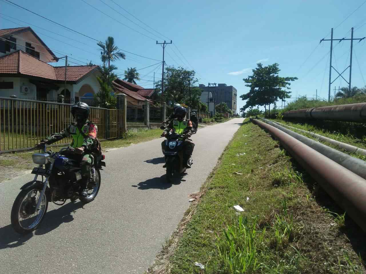 Peltu Jefri Dian Berpatroli Demi Pemilukada Bengkalis Aman