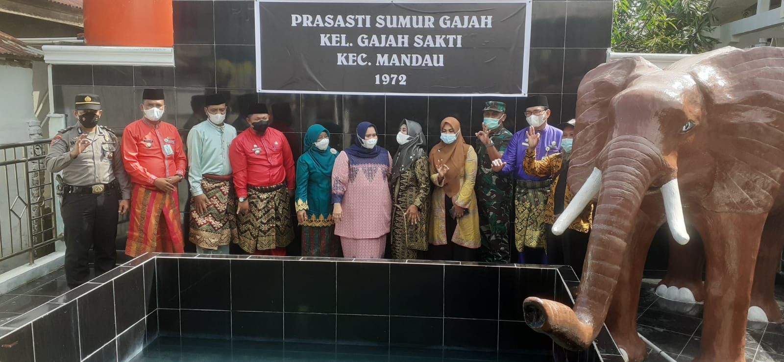 Danramil 03/Mandau Hadiri Launching Legenda Kelurahan Gajah Sakti