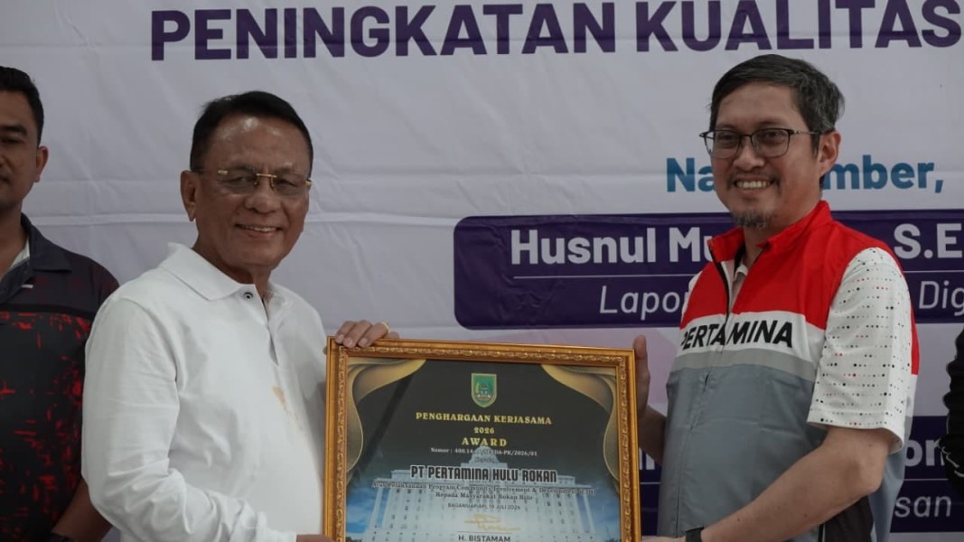 Buah Manis Kolaborasi Program Pemberdayaan Masyarakat, Pertamina Hulu Rokan Raih Apresiasi dari Pemerintah Kabupaten Rohil