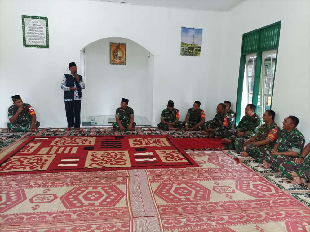 Danramil 03/Mandau, Para Babinsa dan Anggota Persit Kartika Chandra Kirana, Laksanakan Tausiah Jelang Ramadhan
