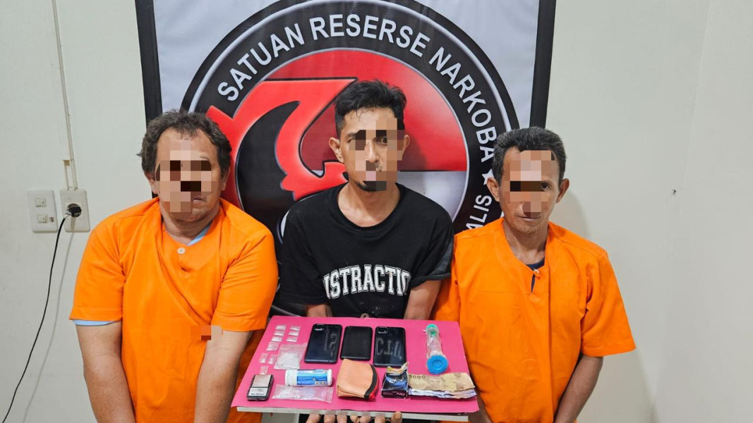 Diduga 1 Pengedar dan 2 Pemakai Diamankan Sat Res Narkoba Polres Bengkalis