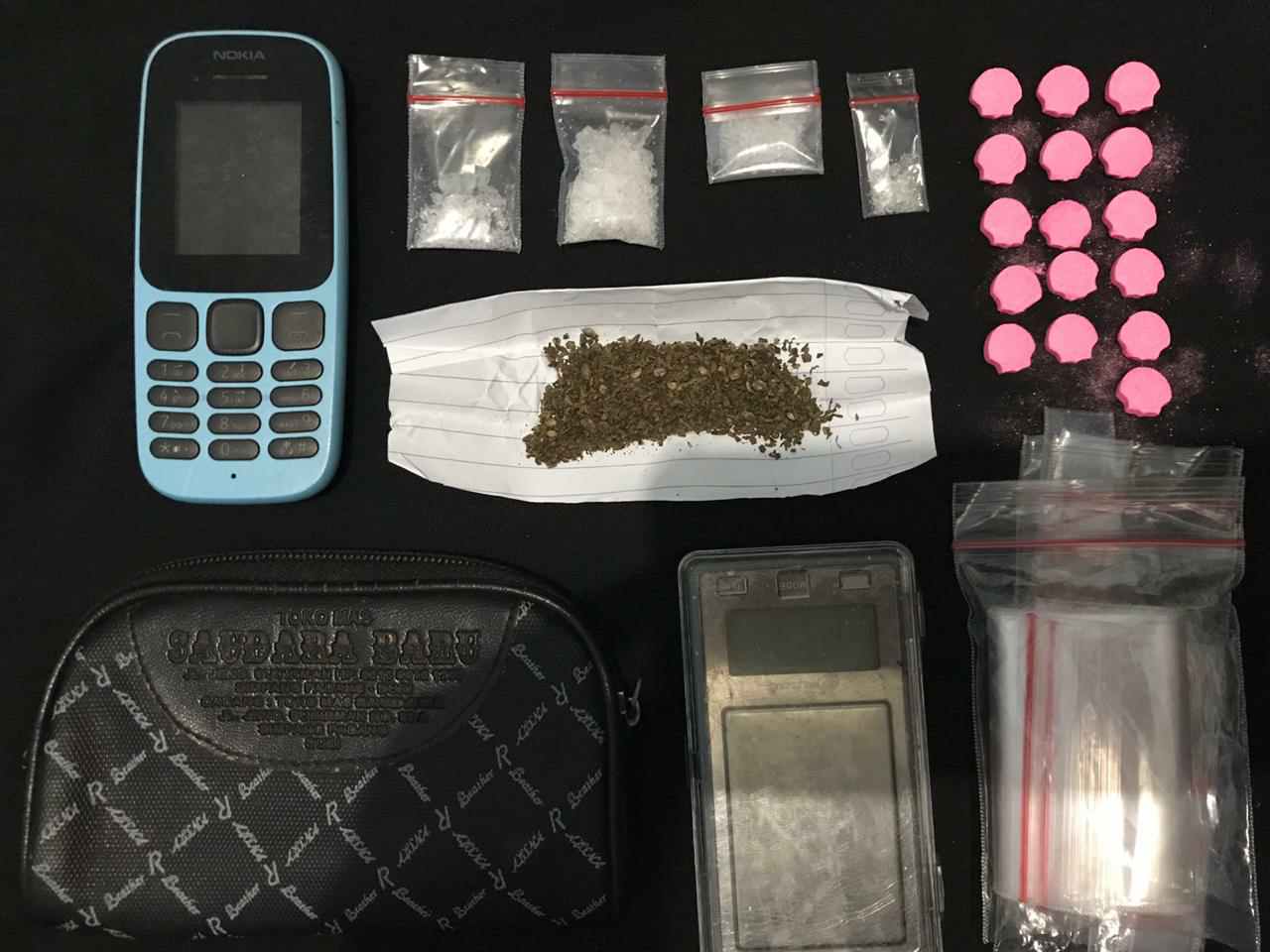 21,9 Gram sabu, 1,8 gram ganja kering, 16 Butir extasi Diamankan Restik Bengkalis