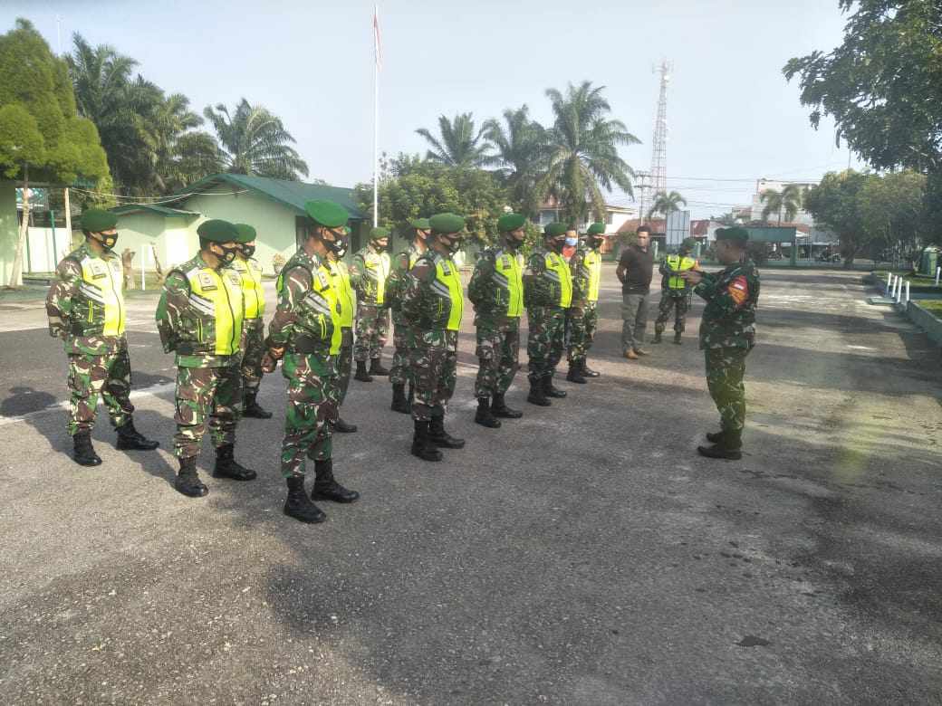 55 Personil Koramil 04/Mandau Siap Amankan Pilkada Bengkalis