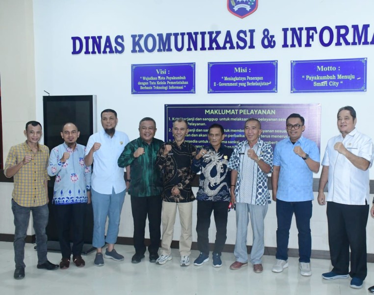Tingkatkan Kapasitas Teknologi Informasi dan Komunikasi, Komisi II DPRD Bengkalis Kunjungi Dinas Kominfo Kota Payakumbuh