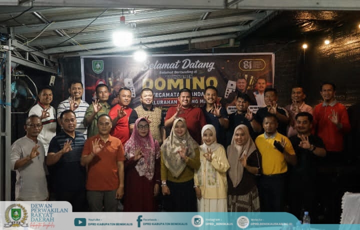 Ketua DPRD Bengkalis Buka Turnamen Domino HUT RI ke-81 di Kelurahan Talang Mandi, Mandau