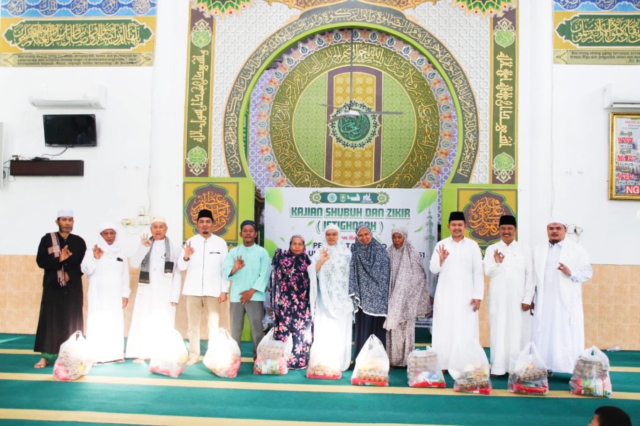 Milad Milad MUI ke 51 dan Hari Jadi Bengkalis ke 514, BKM Masjid Besar At Tawa Muara Basung Laksanakan Istighosah